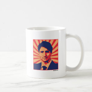 Justin Trudeau Propaganda Poster -.png Coffee Mug