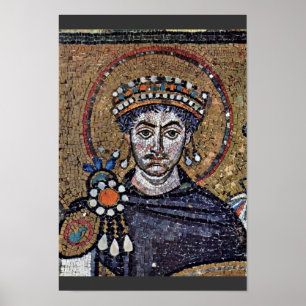 Justinian I, San Vitale (Ravenna) Choir Mosaics A Poster