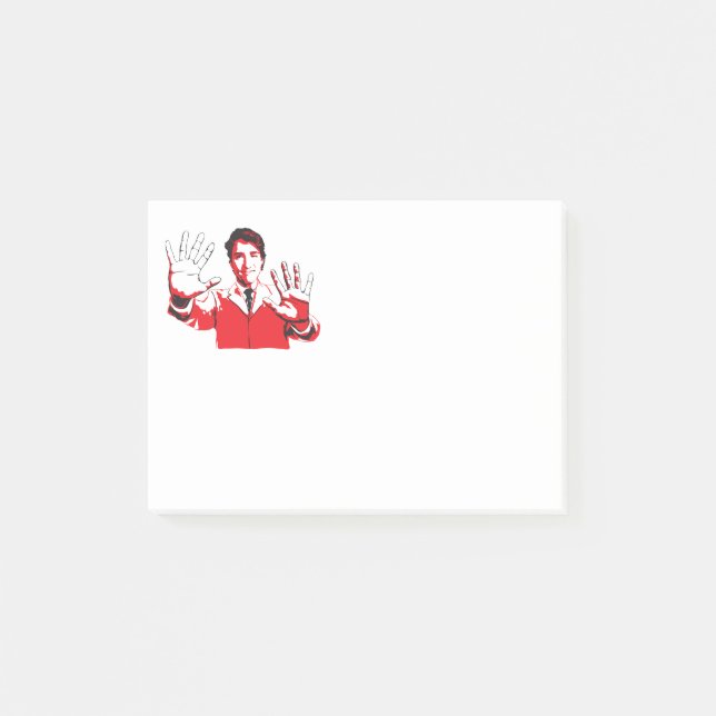 Justins hands. post-it notes (Front)