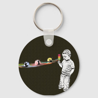 Justin's Popsicle Rainbow Keychain
