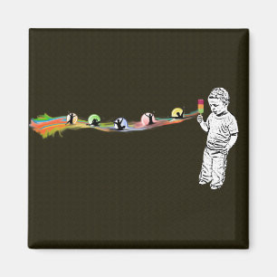 Justin's Popsicle Rainbow Magnet