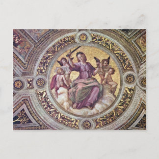Justitia Tondo By Raffael (Best Quality) Postcard