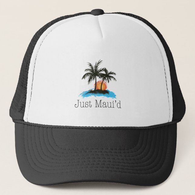 JustMauidTropical Just Maui'd Trucker Hat (Front)
