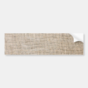 Jute Textile Bumper Sticker