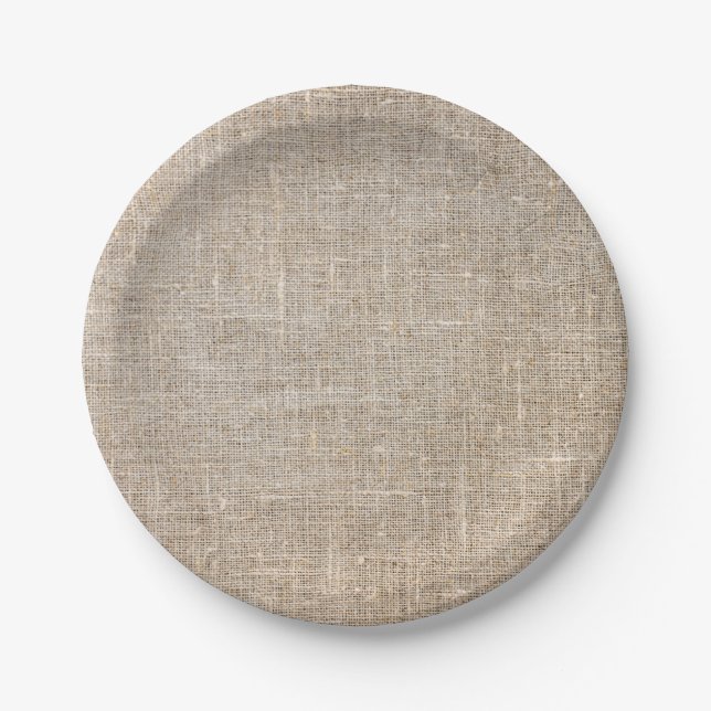 Jute Textile Paper Plate (Front)