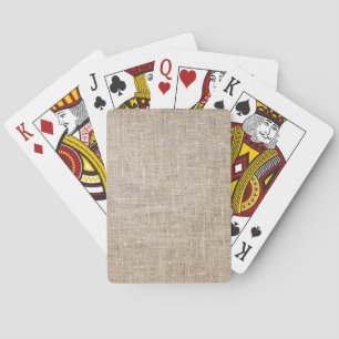 Jute Textile Playing Cards