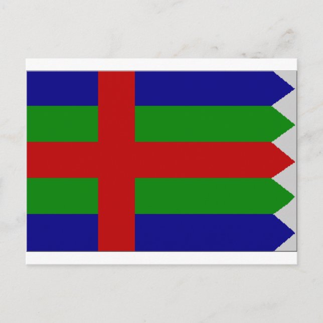 Jutland (Denmark) Flag Postcard (Front)