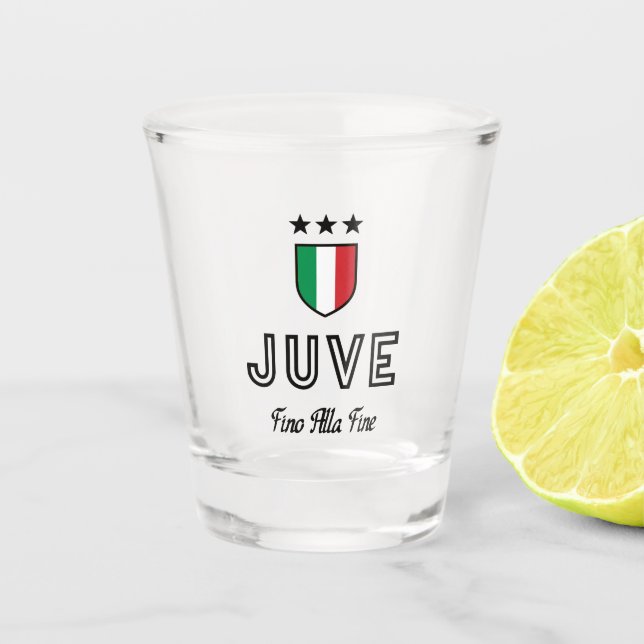 Juve Black 2 Shot Glass (Front)