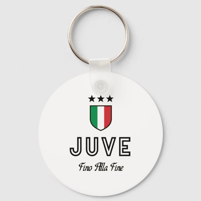 Juve Black Key Ring (Front)