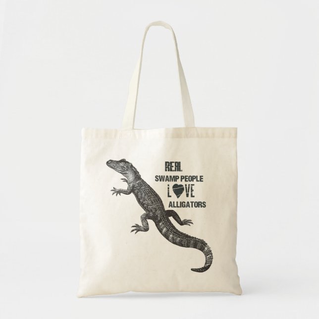 Juvenile Alligator Love Tote Bag (Front)