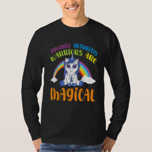 Juvenile Arthritis Awareness Magical Unicorn Blue T-Shirt