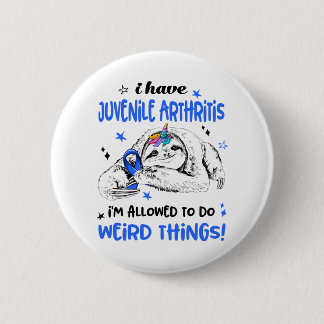 Juvenile Arthritis Awareness Month Ribbon Gifts 6 Cm Round Badge