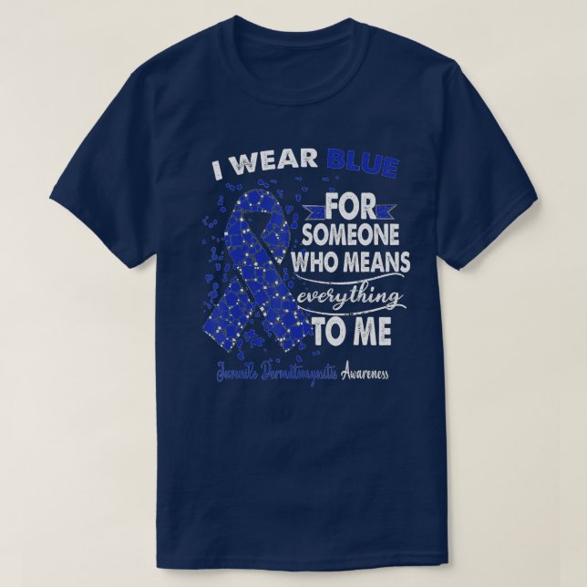Juvenile Dermatomyositis Awareness Warrior Support T-Shirt (Design Front)