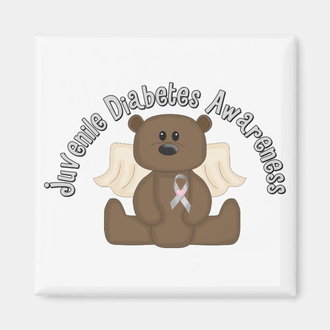 Juvenile Diabetes Awareness Bear Magnet (Front)