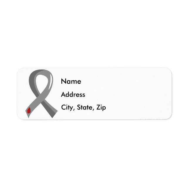 Juvenile Diabetes Grey Ribbon 3 (Front)