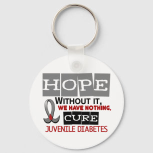 Juvenile Diabetes HOPE 2 Key Ring