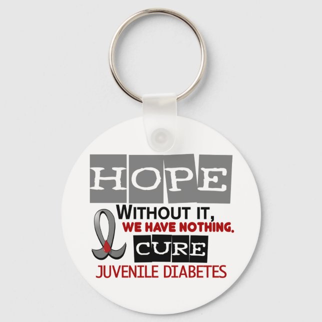 Juvenile Diabetes HOPE 2 Key Ring (Front)