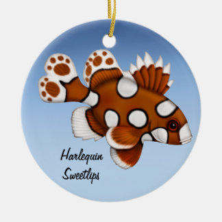 Juvenile Harlequin Sweetlips Reef Fish Ornament