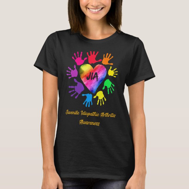Juvenile Idiopathic Arthritis Awareness Hands T-Shirt (Front)