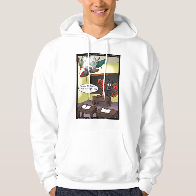 Juvenile Moths Funny Hoodies by Rick London (Front)