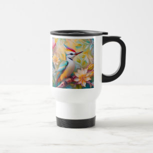 Juvenile Rainbow Woodpecker Fantasy Bird Travel Mug