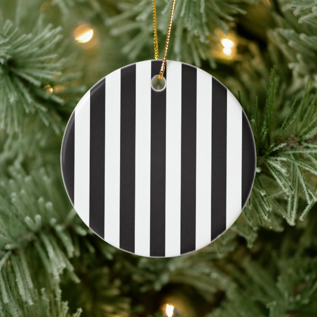 Juventus Torino stripes Ceramic Tree Decoration (Tree)