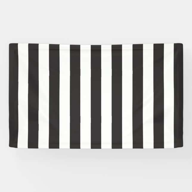 Juventus Torino stripes football club Italy black  Banner (Horizontal)