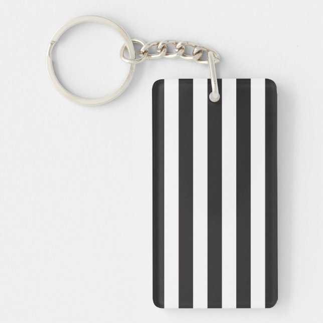 Juventus Torino stripes football club Italy black  Key Ring (Front)