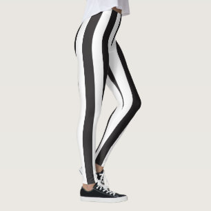 Juventus Torino stripes football club Italy black Leggings