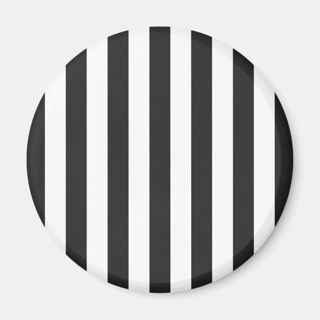 Juventus Torino stripes football club Italy black  Magnet (Front)