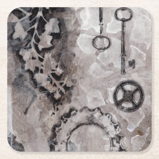 Juxtaposition II Square Paper Coaster (Front)