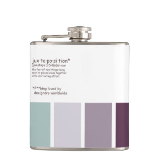 Juxtaposition Vinyl Wrapped Flask