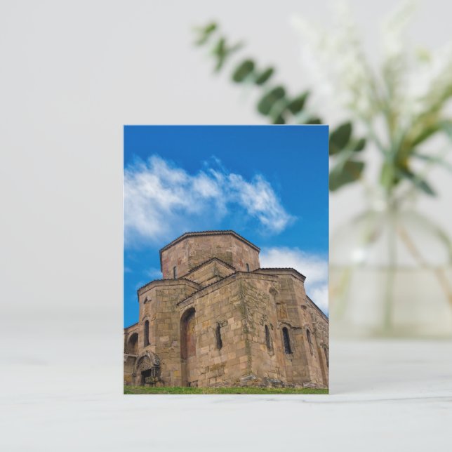 Jvary monastery Georgia Postcard (Standing Front)