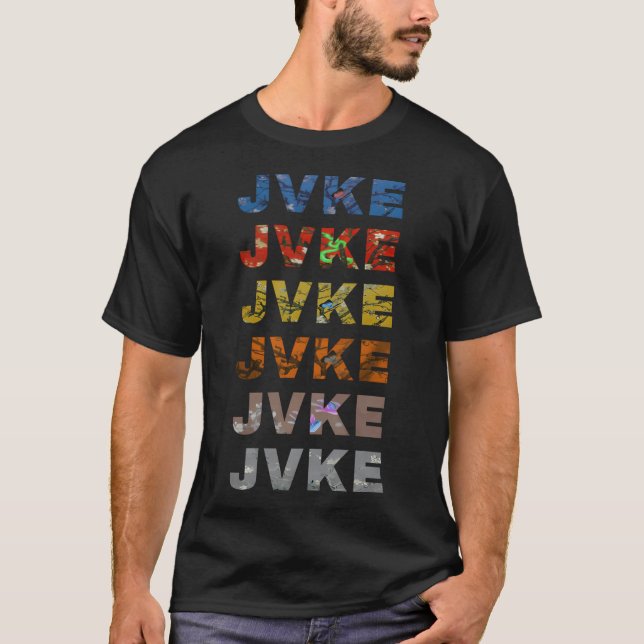 Jvke Colourful And Butterfly T-Shirt (Front)