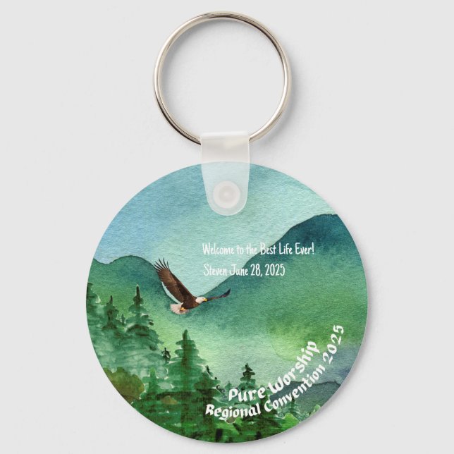 JW 2025 Convention Baptism Keepsake Gift Key Ring (Front)