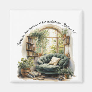 JW 2026 Year Text Matthew 5:3 "Cozy Nook" Magnet