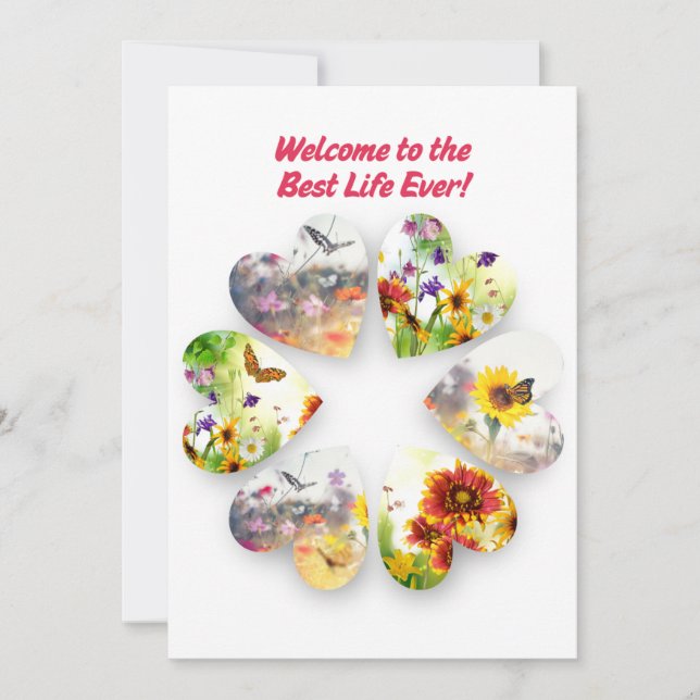 JW Baptism Card Welcome to the Best Life Ever (Front)