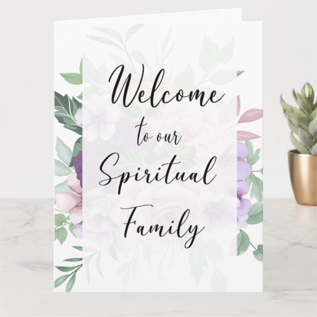 JW Baptism Gifts Greeting Card (Small Plant)