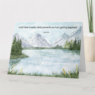 JW Baptism Gifts - Lake Greeting Card