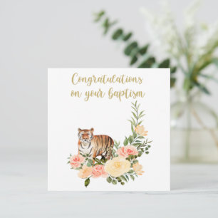 JW Baptism Gifts - Tiger Card