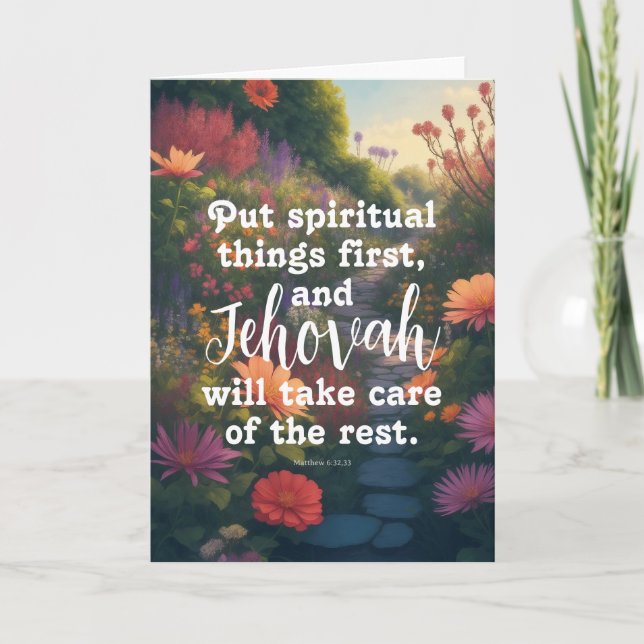 JW Card for Jehovah's Witnesses | JW Greeting Card (Front)