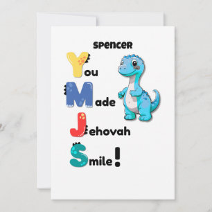 JW Cards for Young Ones - You Made Jehovah Smile!