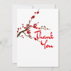 JW Cherry Blossom Scriptural Thank You Card 