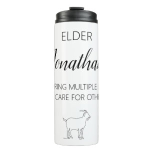 JW Elder gift custom name Thermal Tumbler