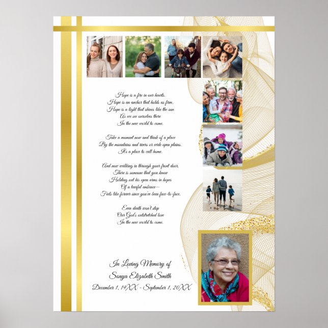 JW Funeral Memorial Service Poster Print (Front)