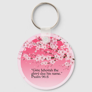 JW Gift Idea 2025 Year Text Keychain Psalm 96:8