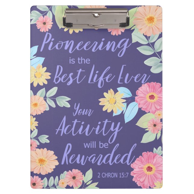 JW Gift Pioneering is the Best Life Ever Clipboard (Front)