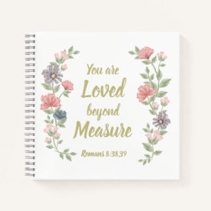 JW gift You Are Loved Beyond Measure Romans 8:38,3 Notebook