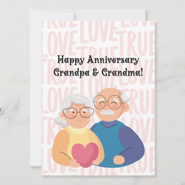 JW Happy Anniversary Card for Grandparents (Front)