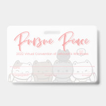 JW Keepsake Convention Badge Card | Cats